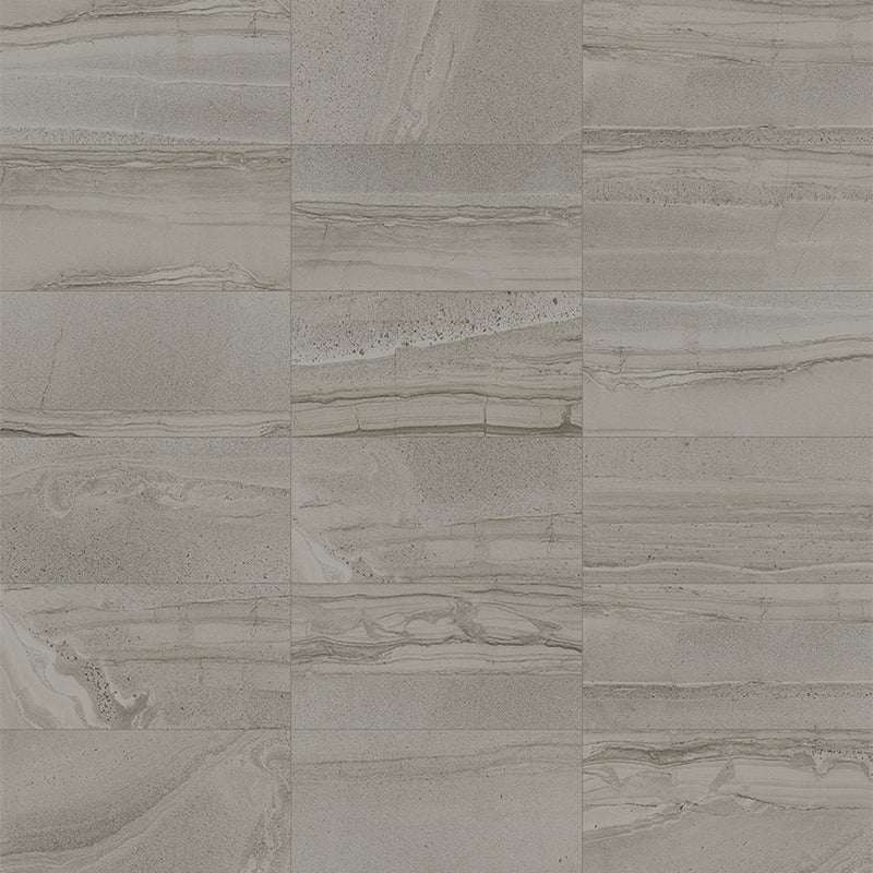Anatolia - Tuiles de porcelaine Amelia Smoke mate 18" x 36"