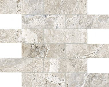 Anatolia - Mosaïque de porcelaine Antico Ivory Brick mate 2" x 6"