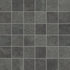 Anatolia - Mosaïque de porcelaine Industria Graphite mate 2" x 2"