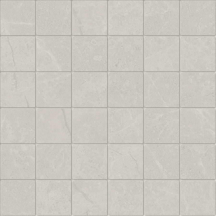 Anatolia - Mosaïque de porcelaine Torino Grigio mate 2" x 2"