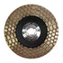 Piranha - Disque de meulage Fiber Cup avec segments d'alligators à grains fins 4"