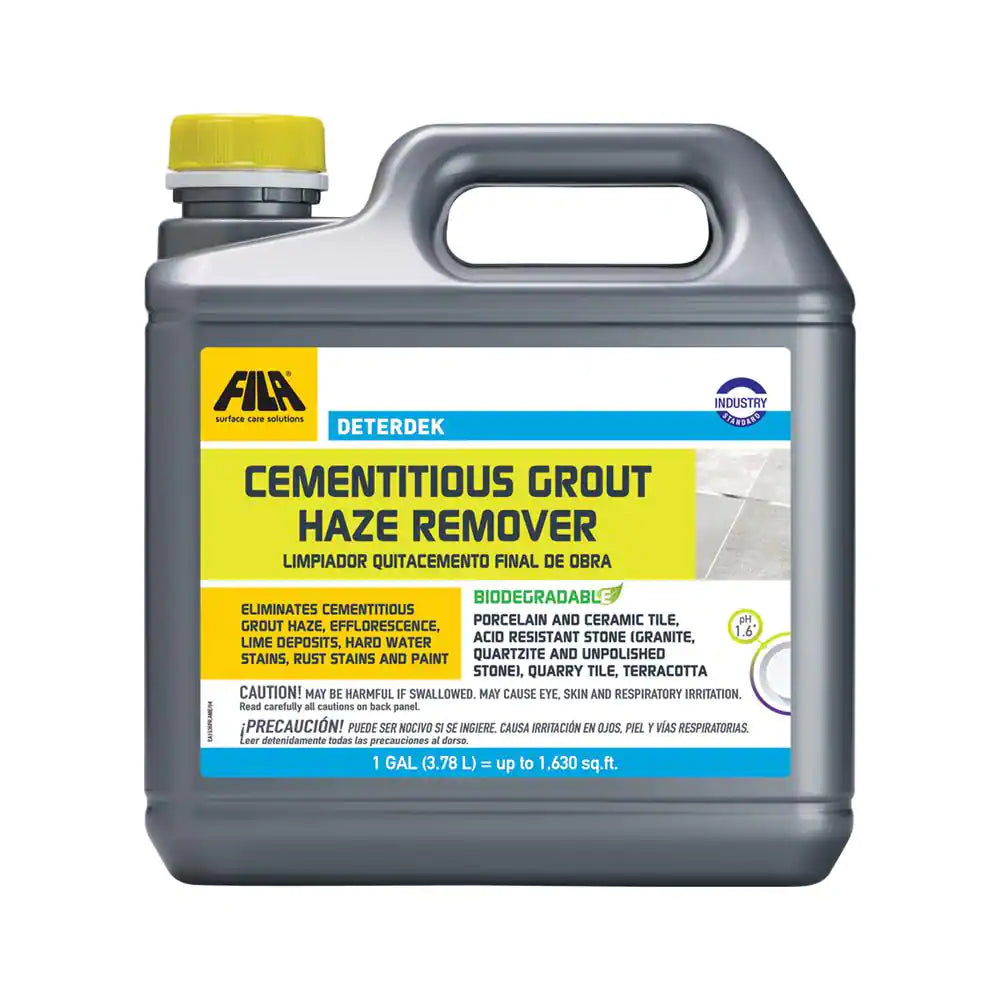 FILA - Décapant pour résidus de joints en ciment Deterdek pour les carreaux de porcelaine et de céramique 3.78 L