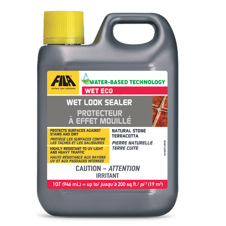 FILA - Scellant et protecteur d'aspect humide Wet Eco pour la pierre naturelle non polie et la terre cuite 946 ml
