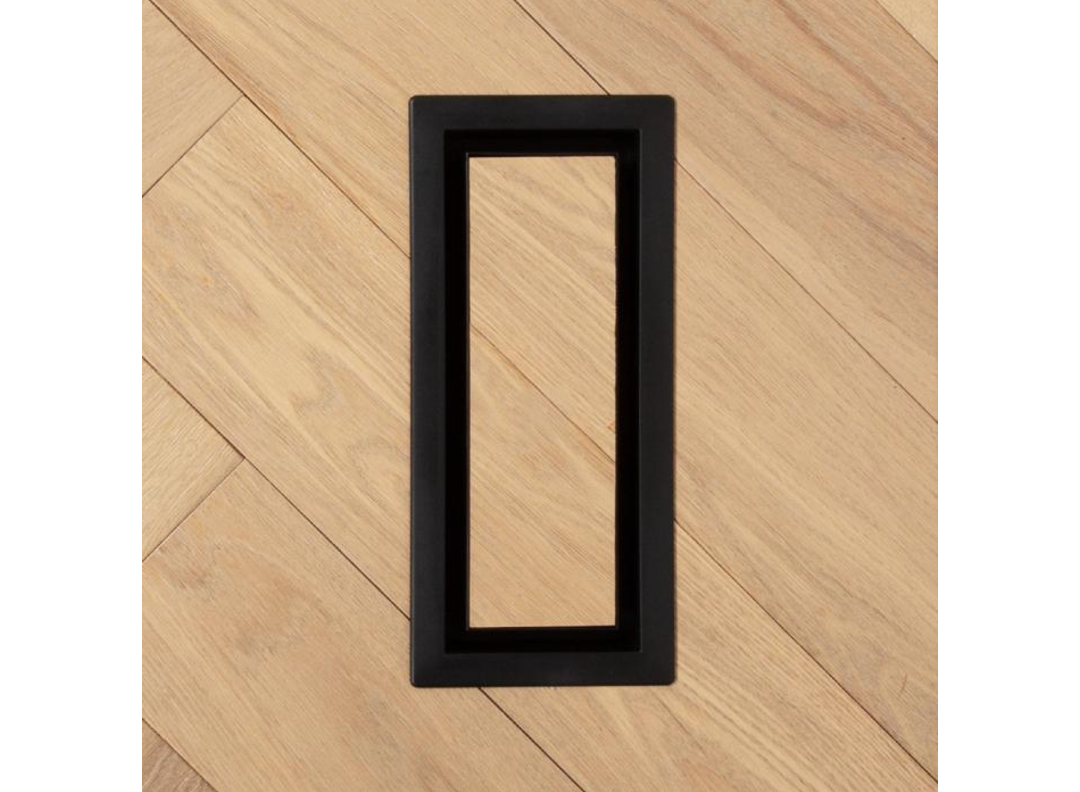 Fittes Aria - 4" x 10" - Ventilation Hatch with Lite Matte Black Frame ||LITE4X10BLK