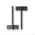 Fittes - Ensemble de support structurel pour banc de douche flottants Luxe Noir Mat 12"