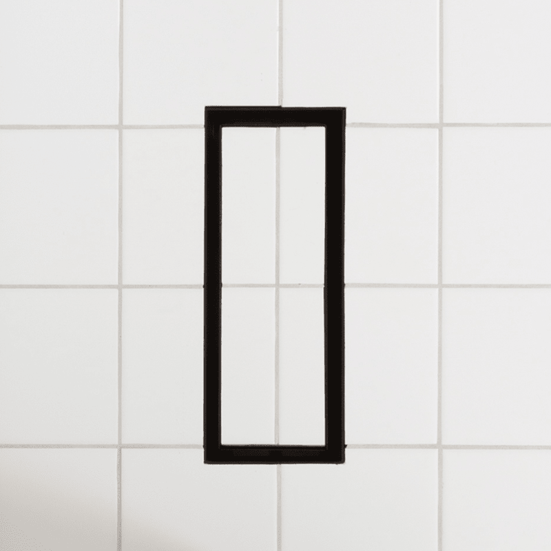 Fittes - Flushmount Lite Trappe de ventilation Noir Mat - 3" x 10"