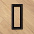 Fittes - Trappe de ventilation avec cadre Lite Matte Black 3" x 10" (paquet de 2)