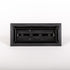 Fittes - Trappe de ventilation avec cadre Lite Matte Black 4" x 12"
