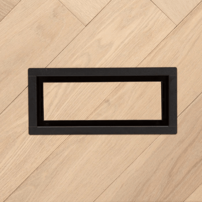 Fittes - Trappe de ventilation avec cadre OG Matte Black 8" x 8"