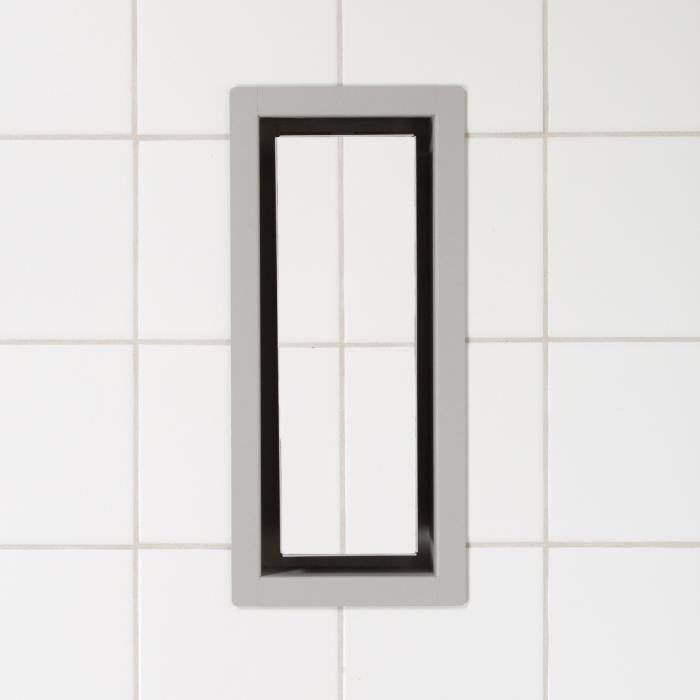 Fittes - Trappe de ventilation avec cadre OG Matte Grey 4" x 10"