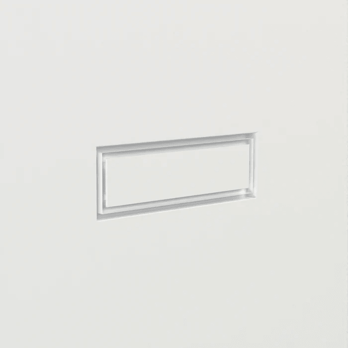 Fittes - Trappe de ventilation murale encastrée à double canalisation Flush Luxe+ Blanc 10" x 14-1/4"