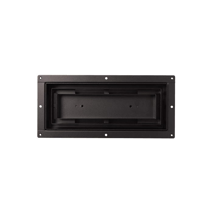 Fittes - Trappe de ventilation murale encastrée à double canalisation Flush Luxe+ Noir mat 4" x 10"