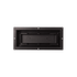 Fittes - Trappe de ventilation murale encastrée à double canalisation Flush Luxe+ Noir mat 4" x 10"