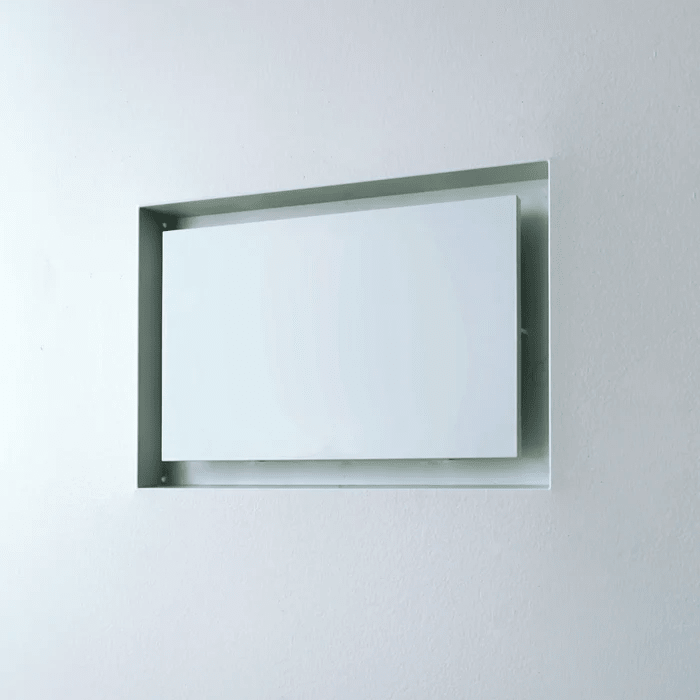 Fittes - Trappe de ventilation murale encastrée Flush Lite Blanc 10" x 10"