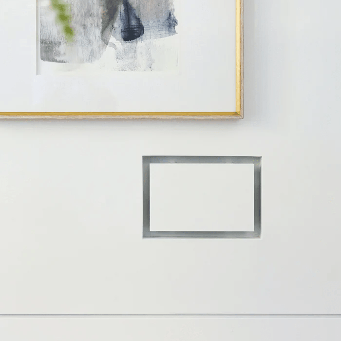 Fittes - Trappe de ventilation murale encastrée pour cloisons sèches Lite Blanc 6" x 10"