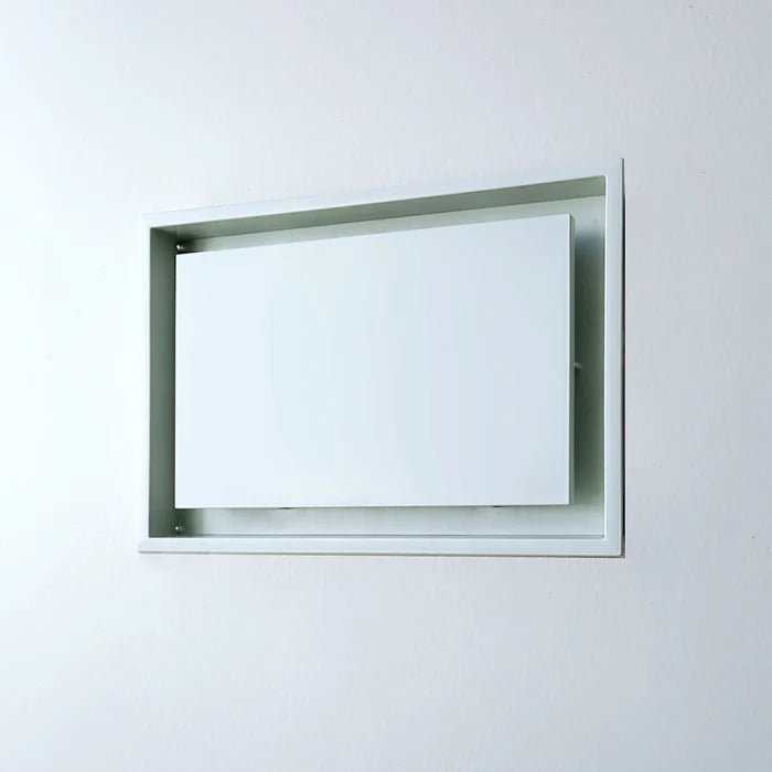 Fittes - Trappe de ventilation murale Lite Return Frame blanc satiné 10" x 14-1/4"