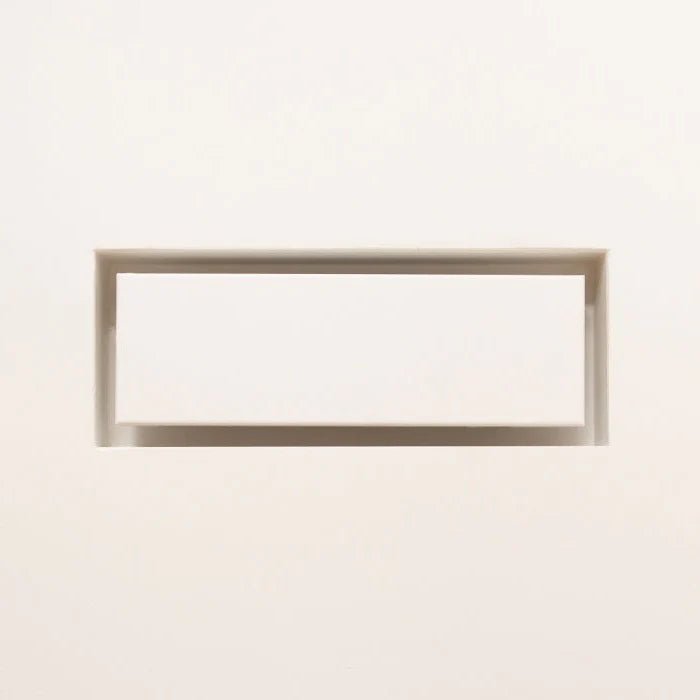 Fittes - Trappe de ventilation pour cloison sèche Pro acier massif blanc satiné 6" x 14"