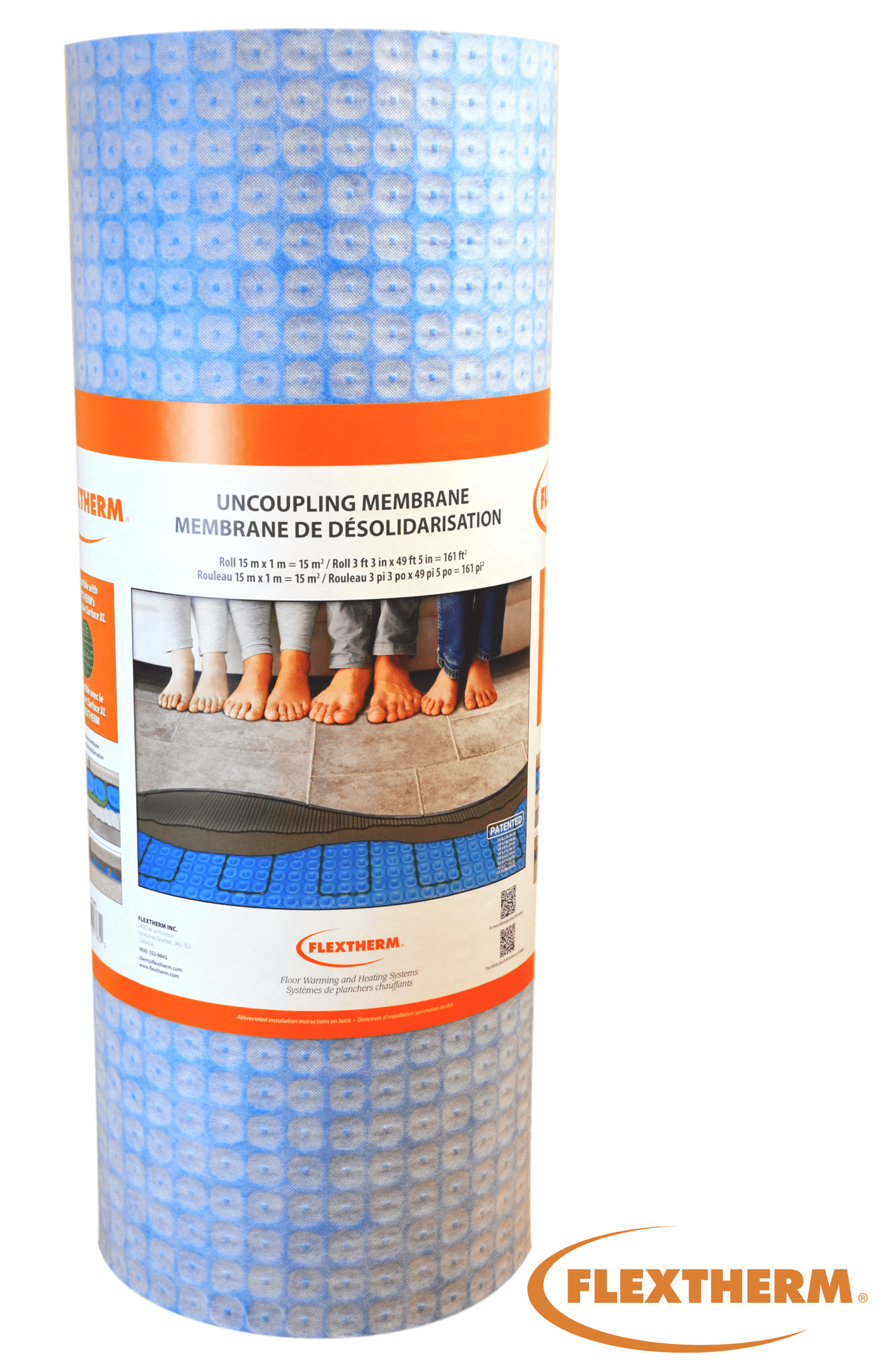Flexdeco - Membrane de désolidarisation en rouleau (161 pi²)