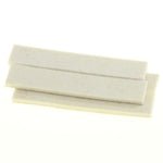 Flexi-Felt - Bandes de feutre blanc adhésives de force industrielle 3/4" x 4" (paquet de 4)