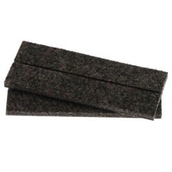 Flexi-Felt - Bandes de feutre foncé adhésives à résistance industrielle 3/4" x 4" (paquet de 100)