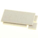 Flexi-Felt - Carrés de feutre blanc adhésif de force industrielle 15/16" (paquet de 16)