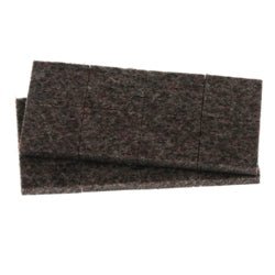 Flexi-Felt - Carrés de feutre foncé adhésif à résistance industrielle 15/16" (paquet de 16)