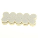 Flexi-Felt - Disque de feutre blanc adhésif de résistance industrielle 3/4" (paquet de 20)