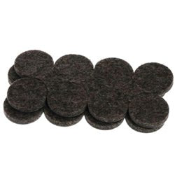 Flexi-Felt - Disque de feutre foncé adhésif à résistance industrielle 1" (paquet de 400)
