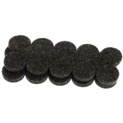 Flexi-Felt - Disque de feutre foncé adhésif à résistance industrielle 3/4" (paquet de 20)