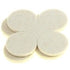 Flexi-Felt - Tampons adhésifs en feutre blanc de force industrielle 1 1/2" (paquet de 200)