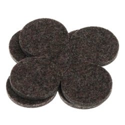 Flexi-Felt - Tampons en feutre foncé adhésifs à résistance industrielle 1 1/2" (paquet de 8)