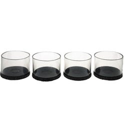 Flexi-Felt - Tube transparent avec feutre brun foncé 1 3/4" à 2" (paquet de 100)