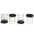 Flexi-Felt - Tube transparent avec feutre brun foncé 3/4" (paquet de 100)