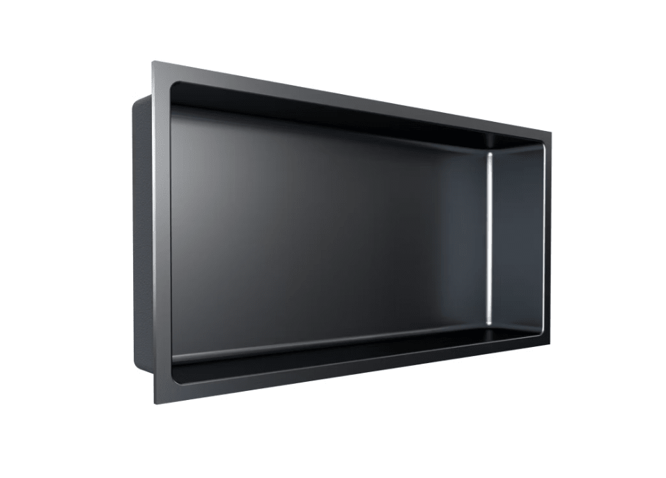 Fusion - 12" x 24" - Niche de douche Acier inoxydable nano ||PRO1224GS - Ceramed