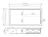 Fusion - 12" x 24" - Niche de douche avec demi tablette acier inoxydable ||PRO1224TH - Ceramed