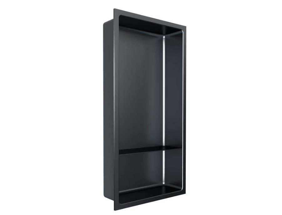 Fusion - 12" x 24" - Niche de douche avec tablette acier inoxydable nano ||PRO2412TGS - Ceramed