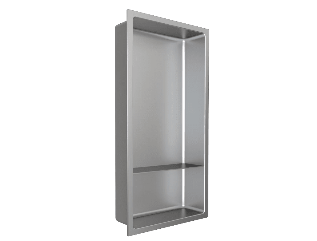 Fusion - 12" x 24" - Niche de douche avec tablette acier inoxydable ||PRO2412T - Ceramed