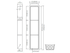Fusion - 8" x 36" Nano - Niche de douche avec deux tablettes acier inoxydable ||PRO836T2GS - Ceramed