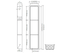 Fusion - 8" x 36" - Niche de douche avec deux tablettes acier inoxydable ||PRO836T2 - Ceramed