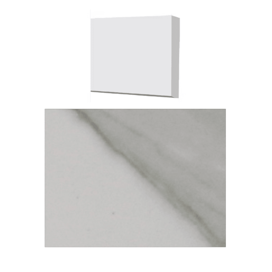 Fusion - Bianco Carrara 3" x 48" - 12 mm - Seuil de douche en pierre naturelle polie ||THBC483 - Ceramed
