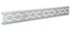 Fusion - Grille de douche linéaire acier inoxydable 2-1/2" x 42"