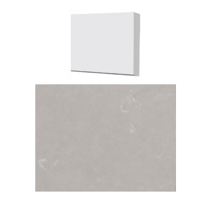 Fusion - Moonstone Grey 3" x 48" - 12 mm - Seuil de douche en quartz poli ||QTHLGR48-03 - Ceramed
