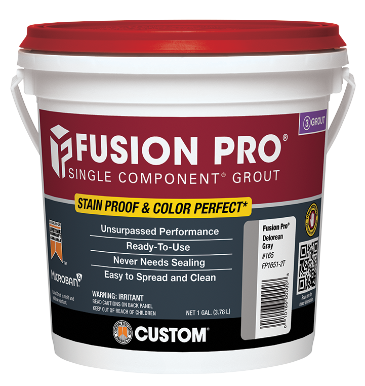 Custom Building Products - Coulis monocomposant Fusion Pro #370 gris colombe 3.78 L