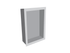 Fusion - Thassos White 16" x 24" - Niche de douche à cadre carré sans tablette en pierre artificielle ||SNWHT-SQ - Ceramed