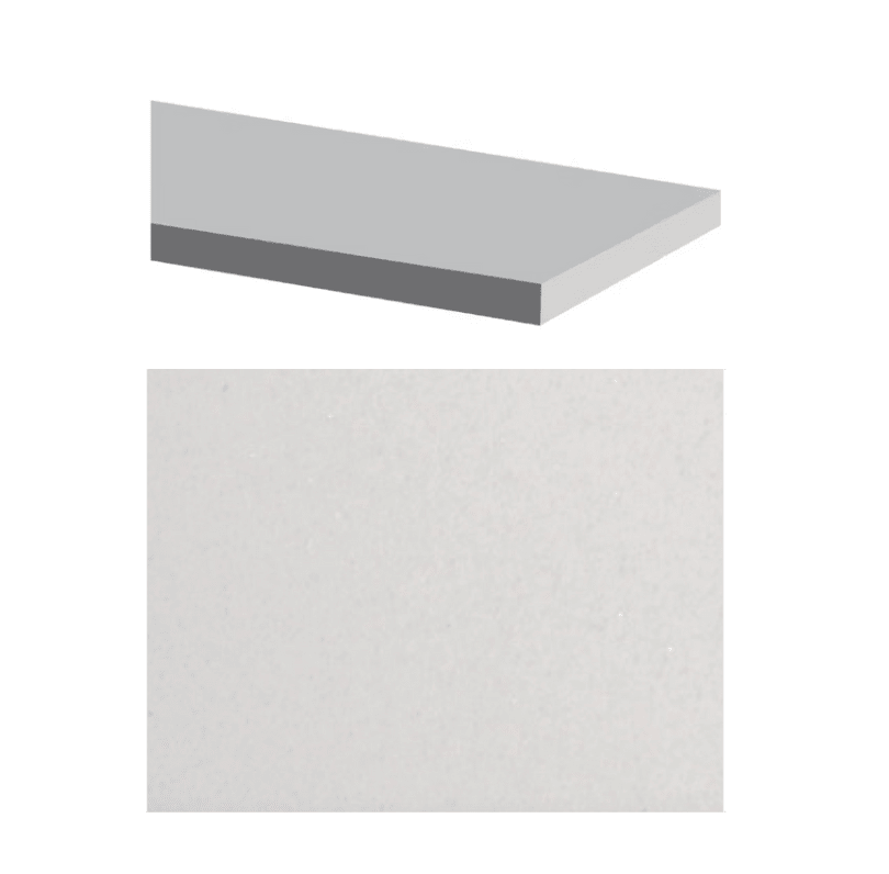 Fusion - Thassos White 6" x 94" - 15.9 mm - Cadre de douche en pierre artificielle polie ||SJWHT-94 - Ceramed