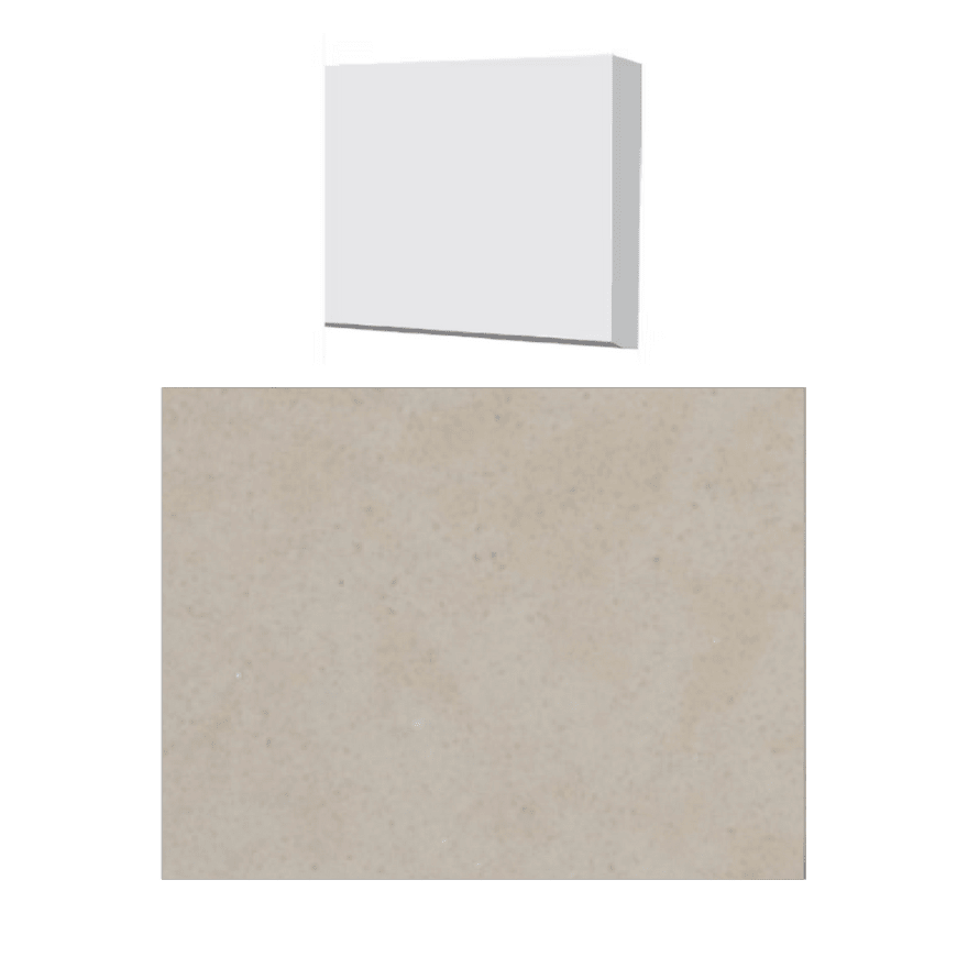 Fusion - Vienna Beige 3" x 48" - 12 mm - Seuil de douche en pierre artificielle polie ||THBGE48-03 - Ceramed
