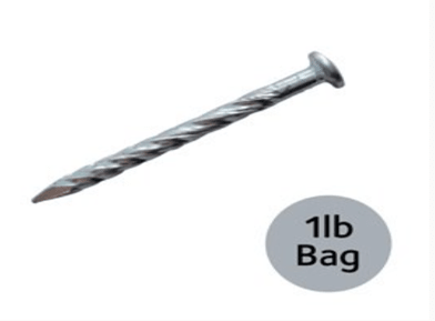 GCP - Halex Clous pour parquet en bois à visser 1 1/4" Argent - Sac 1 lb