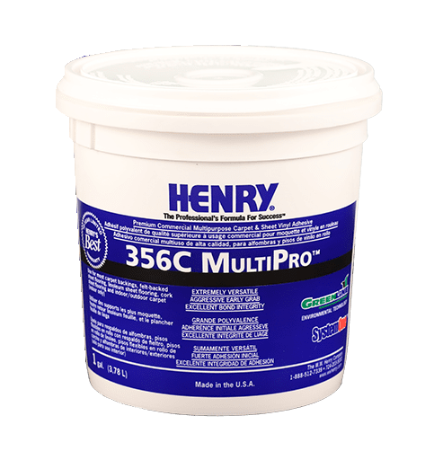 Henry - 356C MultiPro Adhésif polyvalent à usage commercial pour sols - 3.78 L