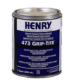 Henry - 473 Grip-Tite Adhésif de contact d'usage général - 946 mL