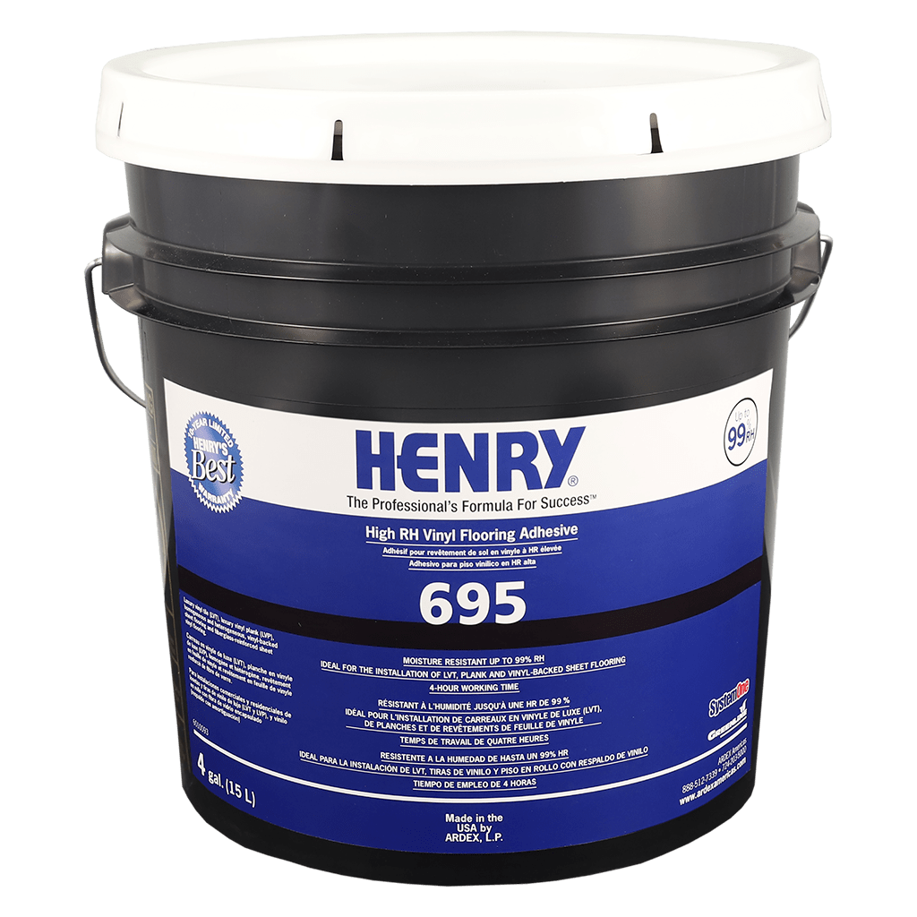 Henry - 695 High RH Adhésif pour revêtement de sol en vinyle - 15.14 L